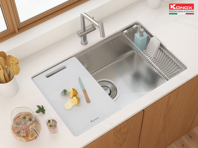 Không gian bếp xanh sạch đẹp tại Konox Việt Nam