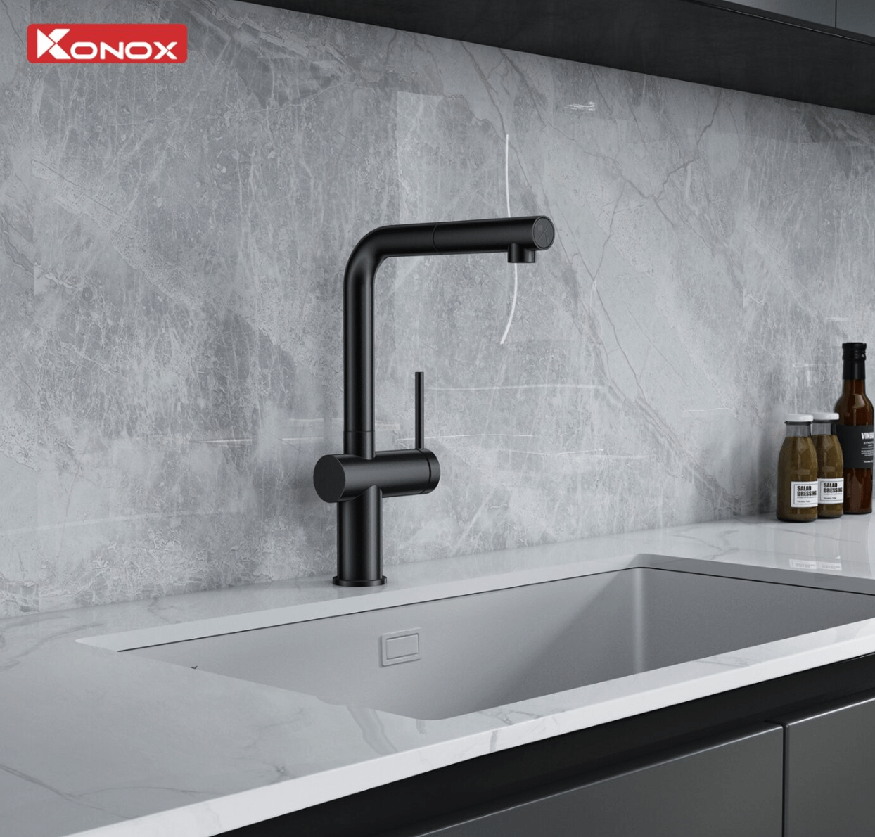 Hệ thống ống xả Siphon độc quyền được thiết kế bởi Konox Việt Nam