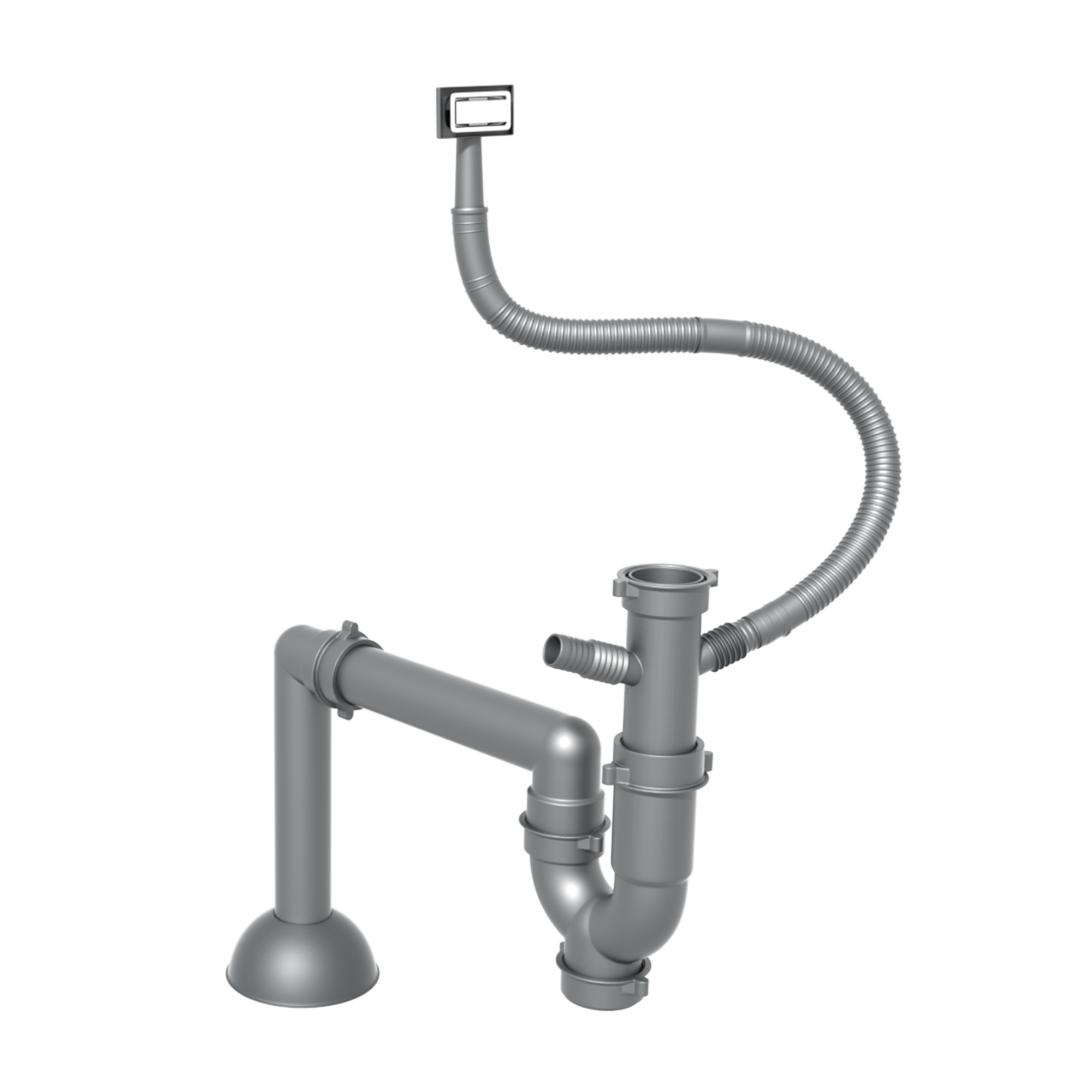 siphon chậu rửa bát 1 hố Konox