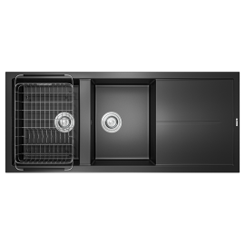 Chậu rửa bát Granite Sink Livello Smart 1160 – Black