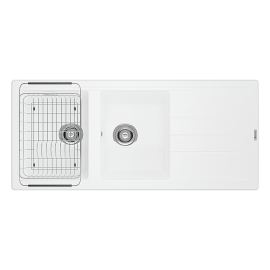 Chậu rửa bát Granite Sink Phoenix 1160 – White Silver