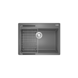 Chậu rửa bát Granite Sink Ruvita 680 – Grey