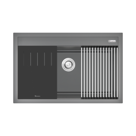 Chậu rửa bát đá Granite Sink Terra 790S Grey