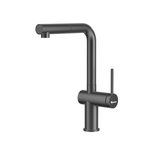 Vòi rửa bát dây rút Stream Smart Gun Metal