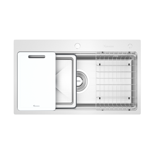 Chậu rửa bát 1 hố chống xước Workstation Sink KN8751TS Dekor