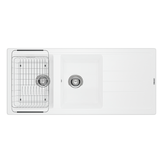 Chậu rửa bát Granite Sink Phoenix 1160 – White Silver