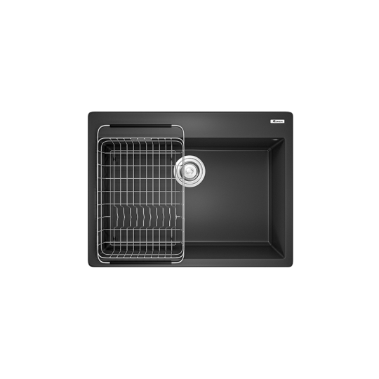 Chậu rửa bát Granite Sink Ruvita 680 – Black