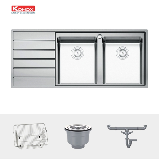 Chậu rửa bát European sink Premium KS11650 2B – Bàn trái
