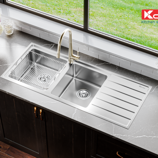 Chậu rửa bát European sink Premium KS11650 2B – Bàn trái