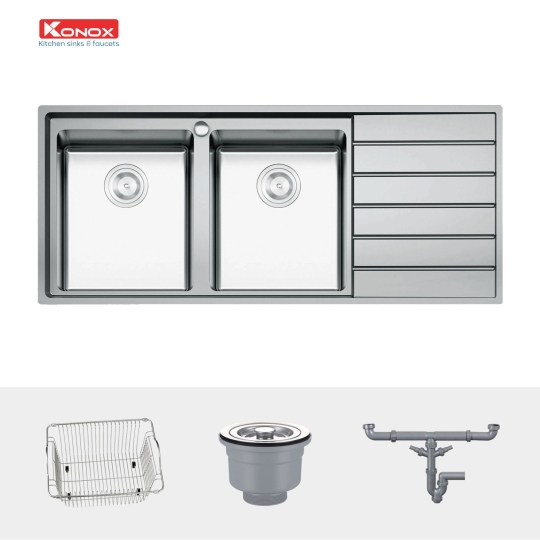 Chậu rửa bát European sink Premium KS11650 2B – Bàn phải