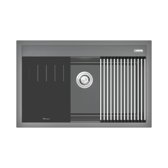 Chậu rửa bát đá Granite Sink Terra 790S Grey