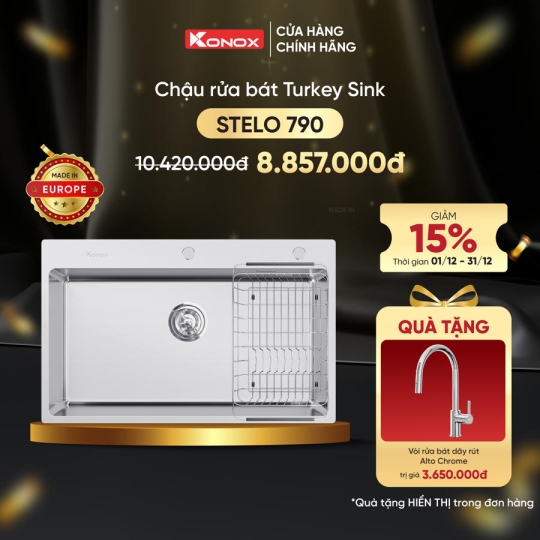Chậu rửa bát Turkey Sink STELO 790