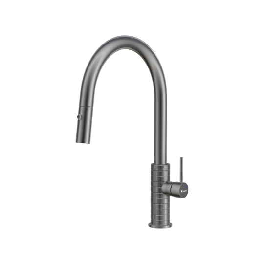 Vòi rửa bát dây rút Venice Gun Metal