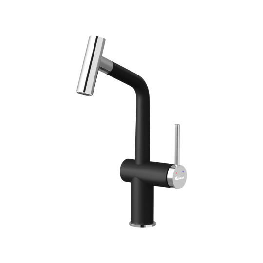 Vòi rửa bát dây rút Volta Black